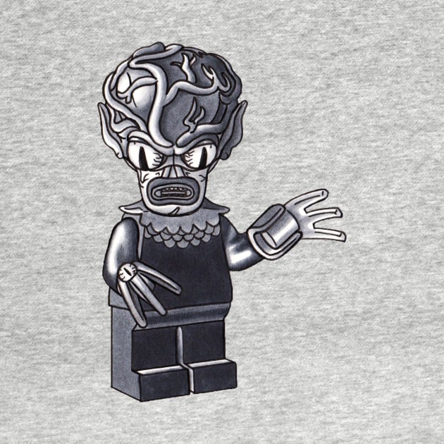 Saucer Man Minifigure by schultzstudio